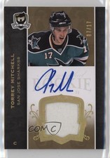 2007-08 Upper Deck The Cup Rookie Gold 7/17 Torrey Mitchell #155 Patch Auto 7ez