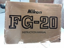 Nikon FG-20 Film Camera Instruction Manual - Used