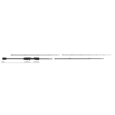 YAMAGA Blanks 25 BlueCurrent Wizy 72B/4pcs Free Style Mobile Baitcasting Rod