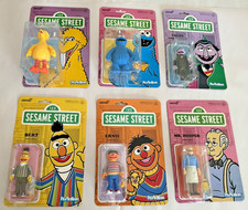 Super7 ReAction, Sesame Street, Huge Lot of 18 New Sealed Figures Orange Oscar