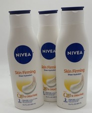 3x NIVEA Skin Firming Sheer Hydration Body Lotion with Q10 Creatine 8.4 Fl Oz