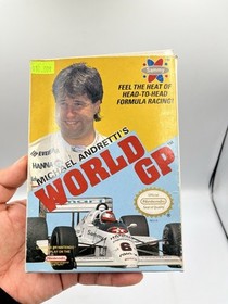 Michael Andretti's World GP NES Nintendo Complete CIB Good Condition! Nice!