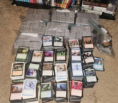 HUGE MAGIC THE GATHERING MTG 11000+ CARD LOT BULK UNCOMMONS AND