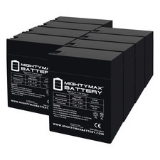 Mighty Max 6V, 14Ah, AGM, Fast-on Terminal, Replaces Dual-Lite 0120294 - 8 Pack