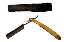 Antique Terrier Cutlery Co. Striaght Edge Razor with Box A-5102