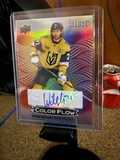 2024-25 Upper Deck Allure Color Flow Full Rainbow William Karlsson Auto