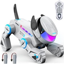 SIMREX Robot Dog Toys for Kids   Smart Interactive Robot Puppy with Bluetooth,