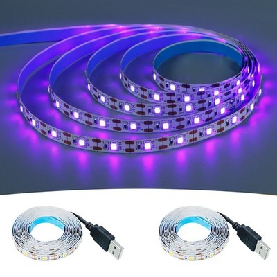 5V USB Purple 395-400nm LED Strip USB Powered 13.12ft/4M 240LEDs Flexible SMD...