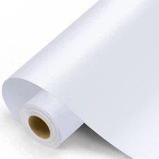 White Permanent Vinyl - Matte White Adhesive Vinyl Roll for All Cutting Machi...