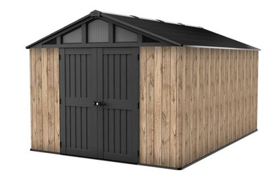 Keter Summit 10x15 Gartenhaus - 305x453x251cm - wetterfest - Kunststoff - Pinien