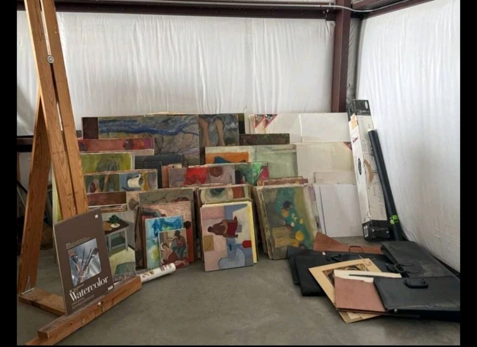 Lienzo pintura acrílica artista Texas colección venta inmobiliaria 18" x 24"  Foto 3 de 4