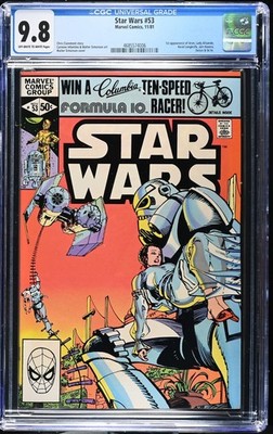 Star Wars 53 CGC 9.8 Off-White to White Pages 1st appearance of Aron Marvel 1981