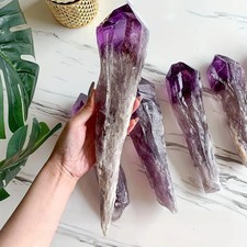 1pc Amethyst Scepter, Large Raw Uncarved Crystal, Stunning Gradient Amethyst Sce