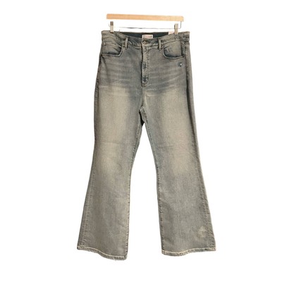 NWT Loft Women's High Rise Slim Flare Leg Denim Jeans Light Blue Size 32/14