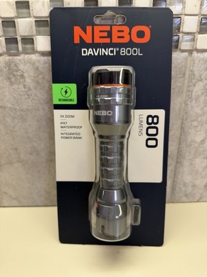 Nebo Davinci 800 Rechargeable Flashlight 800L Waterproof 3 Modes