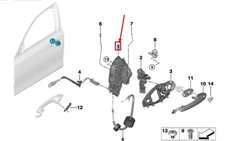 BMW F40 T�rschloss vorne links 51217956147 NEU Original