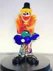 Vintage Italian Murano Venetian Glass Clown Figurine Casa Del Regal Hand Blown