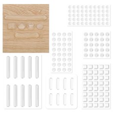 165Pcs Cabinet Door Bumpers Clear Soft Silicone Bumper Pads Self Adhesive Cab...