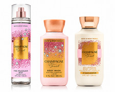 Bath Body Works-Champagne Toast Set-Body Wash-Fragrance Mist Body Lotion