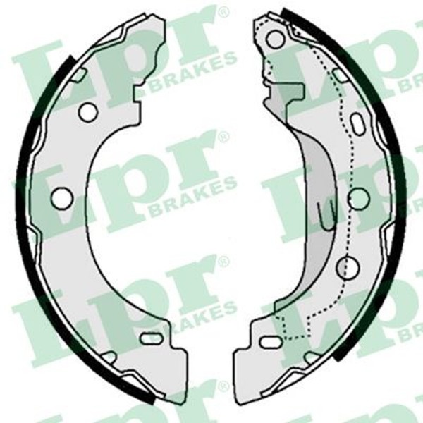 Bremsbackensatz Lpr 07330 FüR Renault Clio Kubistar KC0 Logan FW0 Sandero Kangoo-image