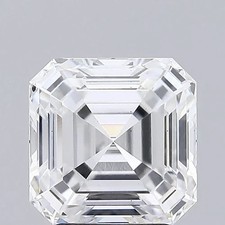 4.09 CTS ASSCHER Cut IGI Certified Lab Grown CVD Diamond E Color VVS2 Clarity