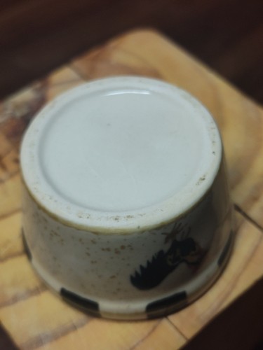 2 Hand Painted Rooster Condiment Cups ~ 2.5" - Picture 10 of 13