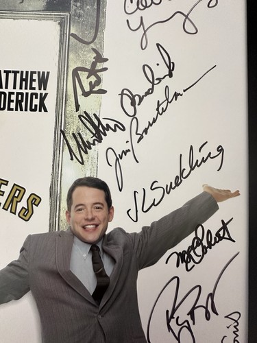 Seltene The Producers Cast signierte Fensterkarte Poster Broderick, Lane + - Bild 5 von 14