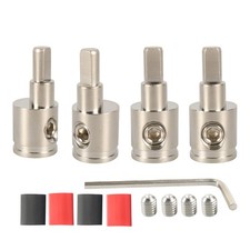Amp Input Reducer 0 Gauge to 4 Gauge Wire Reducer Power/Ground GA Adapters Au...