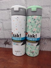 Zak Genesis Antimicrobial Stainless 24oz Water Bottle Bundle 2 Multi,Green