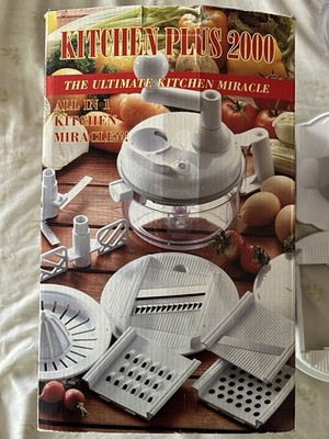 Kitchen Plus 2000 Chopper Slicer Grater Juicer 8 In 1 Gadget  Used