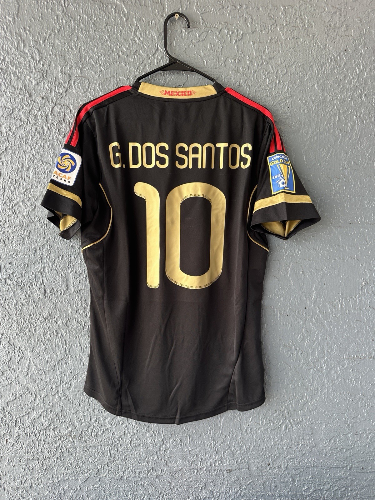 Mexico Gio Dos Santos Jersey 2011 Black Size M