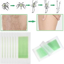 50PCS Hair Removal Paper Double Sided Cold Wax Strips Body Depilatory Patch Skin