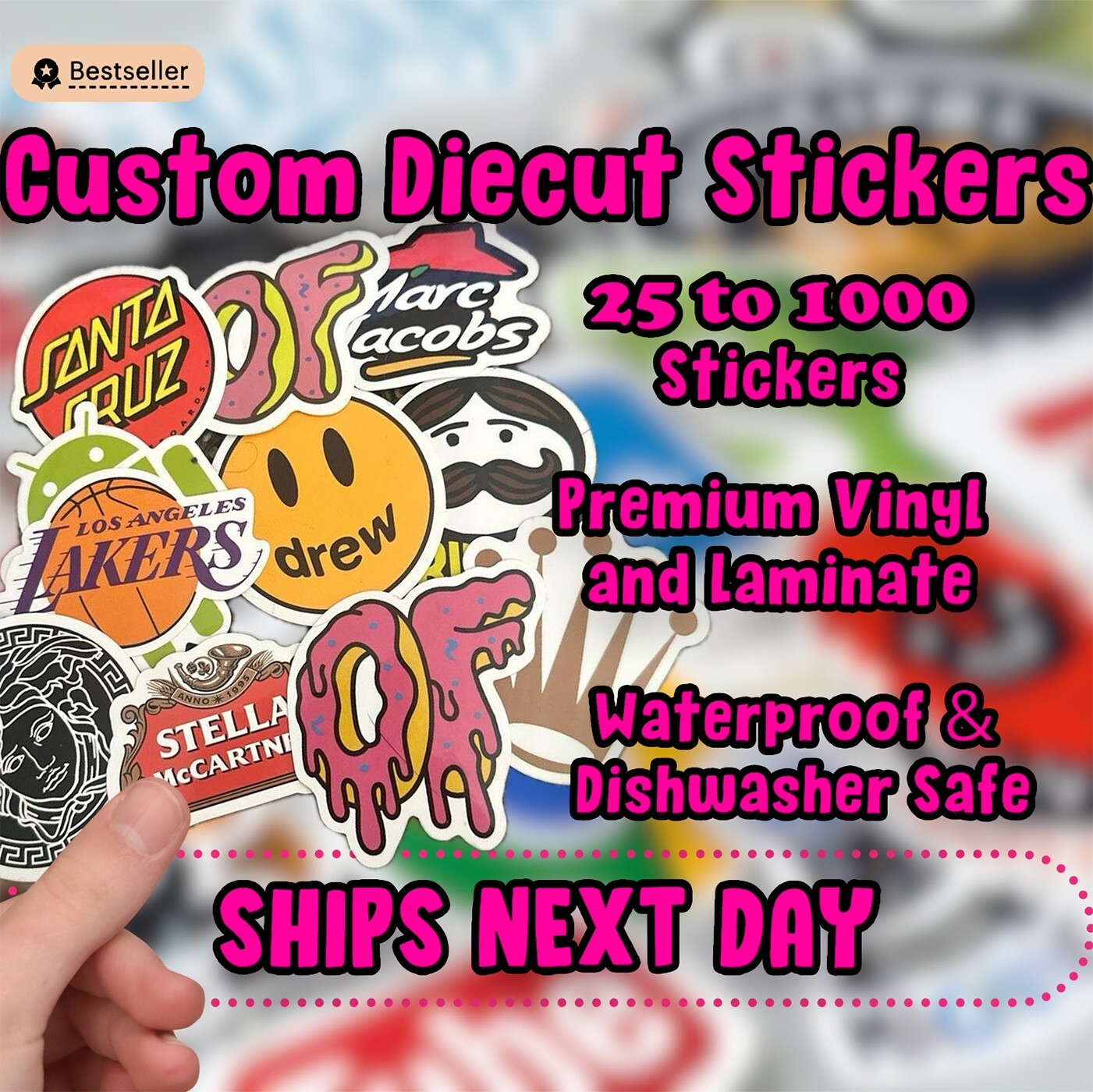 Custom Die-Cut Vinyl Stickers – Bulk Orders & Logo Printing