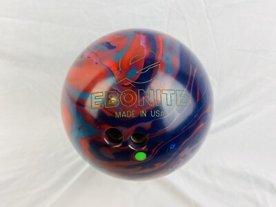 Rare Ebonite Maverick - GB14.0 - 16 lbs Blue Red Swirl Bowling