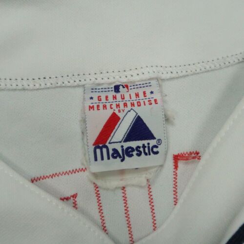 VINTAGE Manny Ramirez Jersey Adult 3XL White Cleveland Indians Majestic - Picture 3 of 13