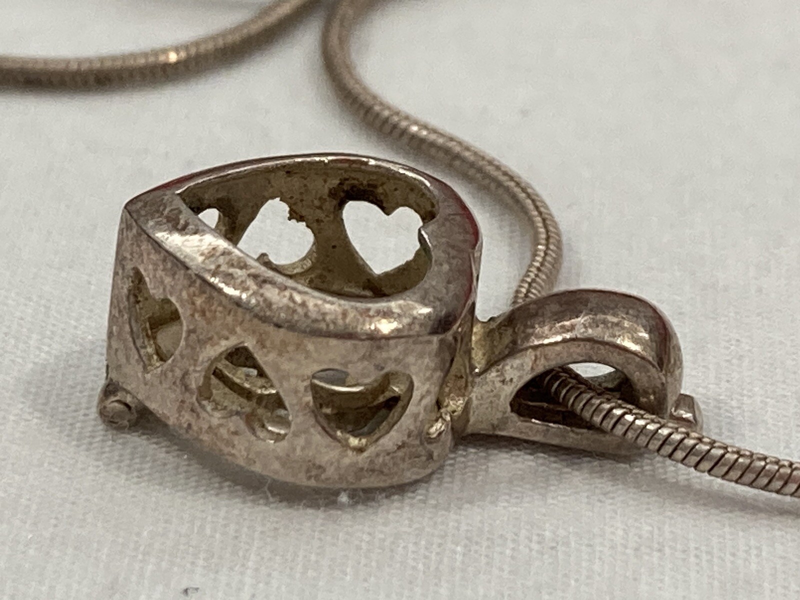 Vintage 925 India Solid Sterling Silver Snake 16”… - image 15