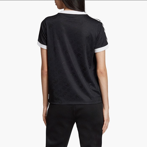 adidas Originals 3 Stripes Women Shirt Black White ED7476 - Picture 5 of 6