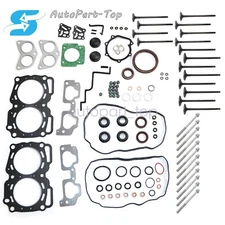 Fit 04-11 Subaru Forester 2.5L Head Gasket Set W/Bolts&Intake Exhaust Valves