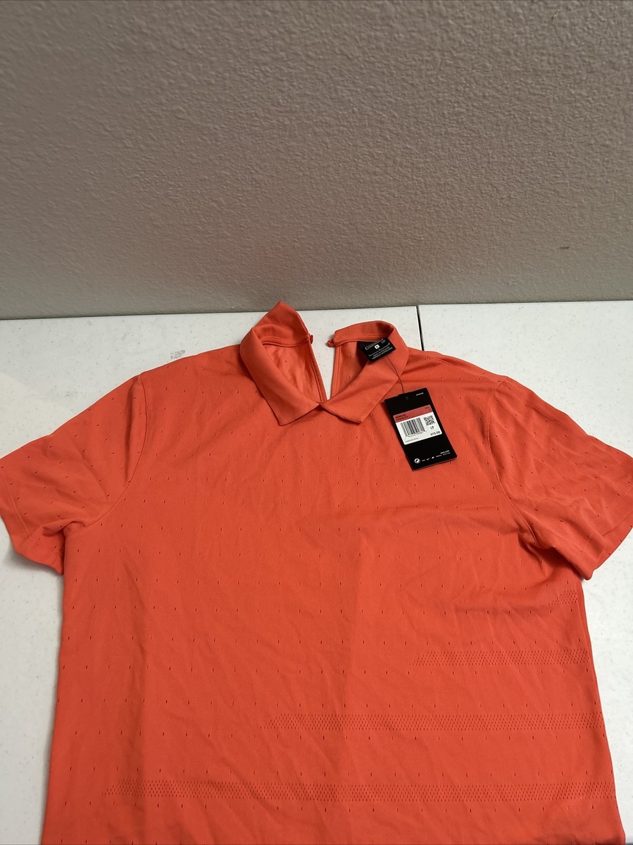 Nike Women's Dri-Fit Ace Jacquard Golf Polo LARGE Coral Nike Women's Dri-Fit Ace Jacquard Golf Polo LARGE Coral