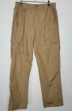 Mens 5.11 Tactical Khaki Cargo Taclite 74273 Pro Pants! Size 34x32 Ripstop Style