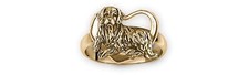 Golden Retriever Jewelry 14k Gold Handmade Golden Retriever Ring  GRT1X-RG