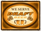 Draft Beer METAL Sign Mancave brew plaque / bar pub vintage style Wall decor 311
