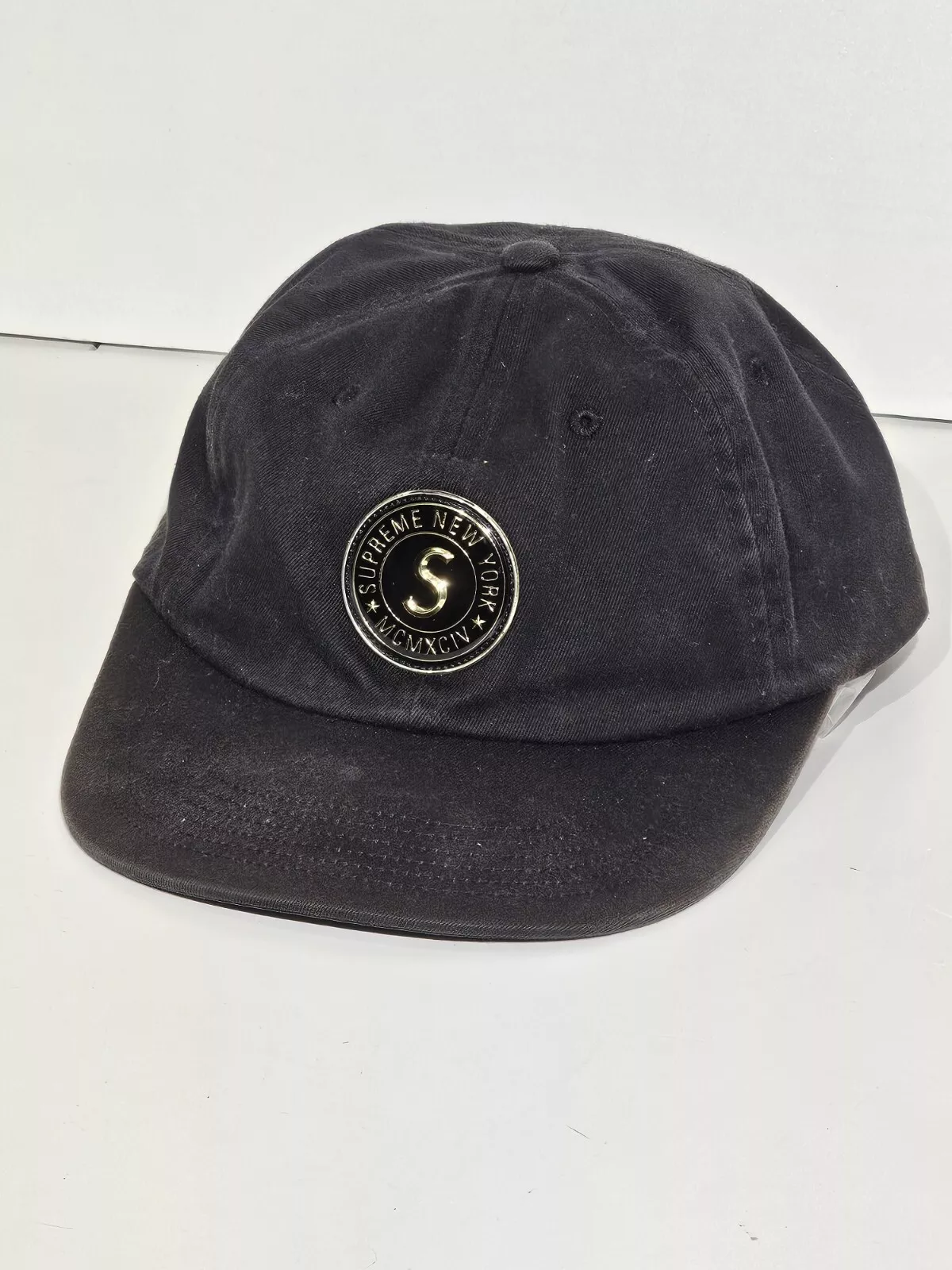Supreme New York   Logo Gel S 1994   Casquette 6 panneaux chino sergé   Occasion