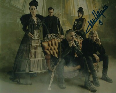 GFA Evanescence Gitarrist Jen Majura Signiert 8x10 Foto Beweis JM5 COA