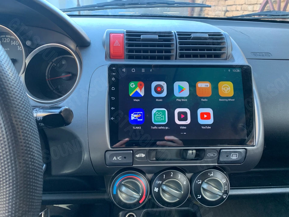 9'' Car Radio Stereo For Honda Fit Jazz 2006-2008 Carplay Android 14 GPS Sat Nav - Изображение 4 из 4