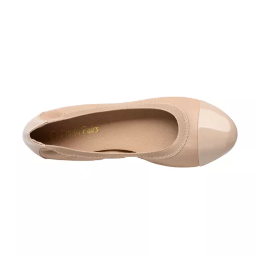 Women Classic Round Toe Ballet Flat Comfort Work Slip On Office Flat Shoes - Picture 9 of 43