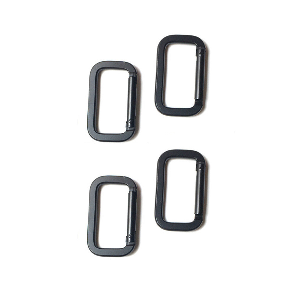 5/10x Carabiner Clips Snap Spring Hook Square Ring Keyring Carabina