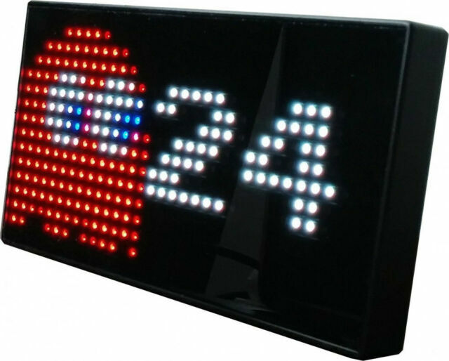 Pac-man Desk Clock Classic Hit Arcade Video Game Great Retro Gift ...