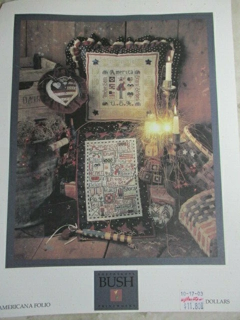 Patriotic America Themed Cross Stitch Patterns Americana Folio & My Heart Beats  - Image 4 of 4