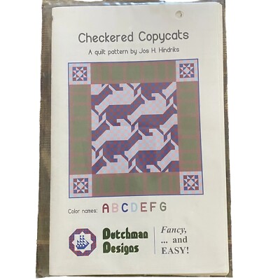 Dutchman Designs Quilt Pattern By Jos H Hindriks  Checkered Copycats 1999 Easy
